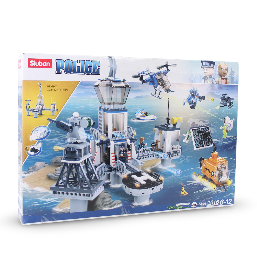 Sluban Police Prison Blocks Set - 1016Pcs