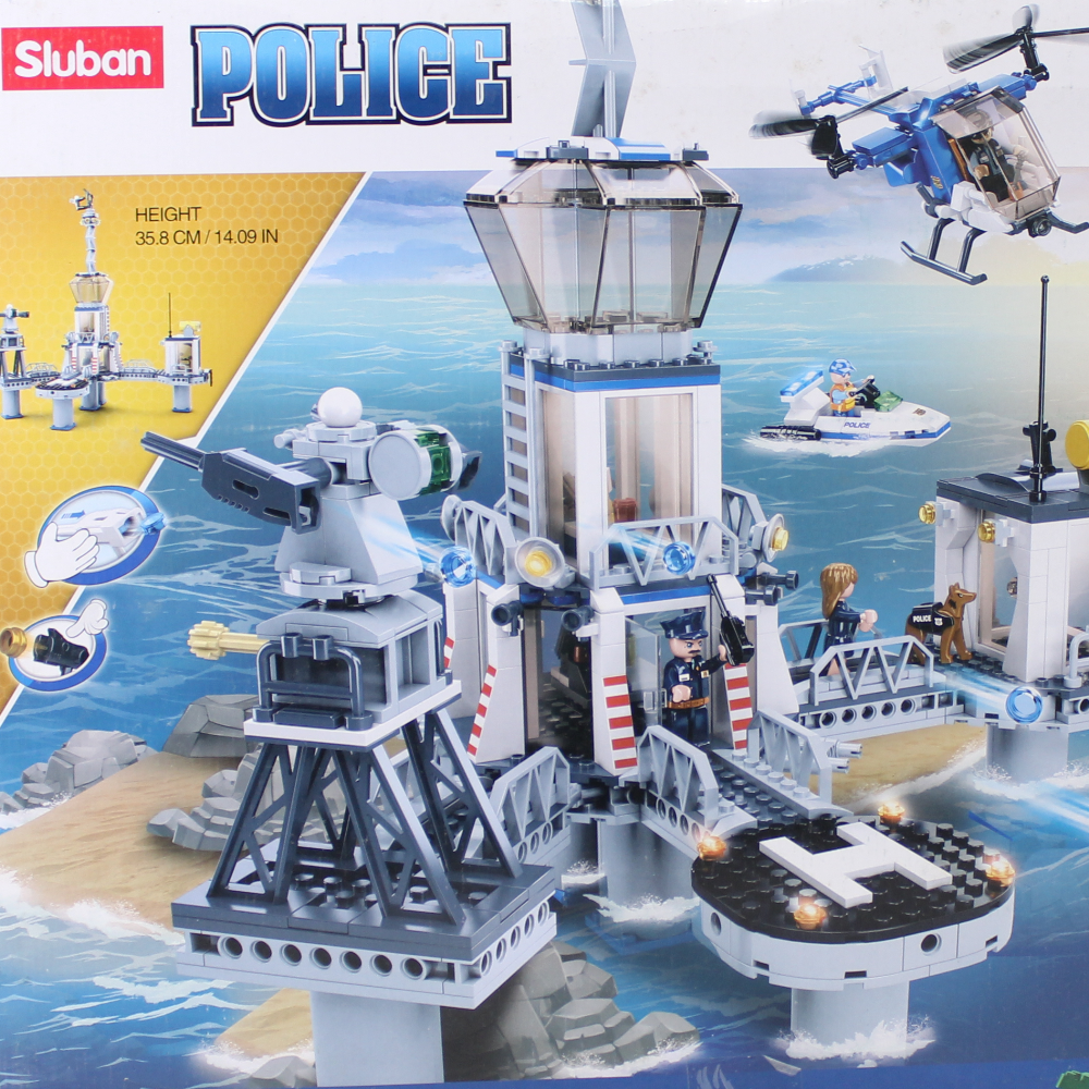 Sluban Police Prison Blocks Set - 1016Pcs
