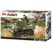 Sluban Army WWII Modern Tank Building Set - 344 Pcs