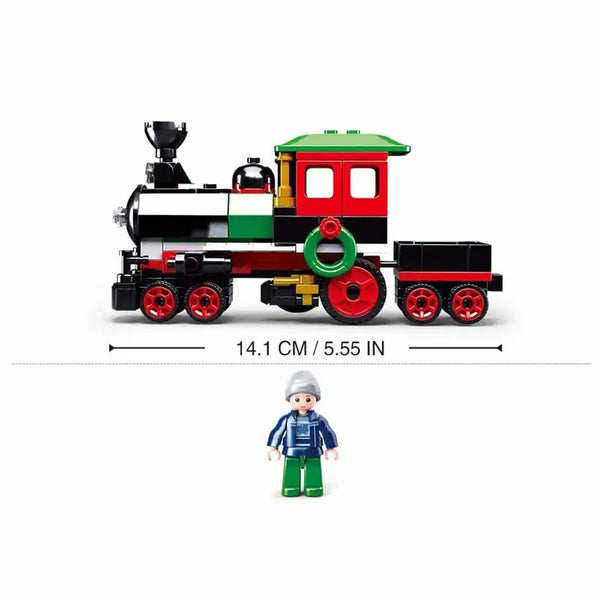 Sluban Town New Year Train Building Blocks Set - 156 Pcs