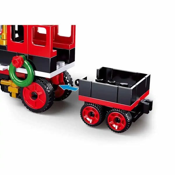 Sluban Town New Year Train Building Blocks Set - 156 Pcs