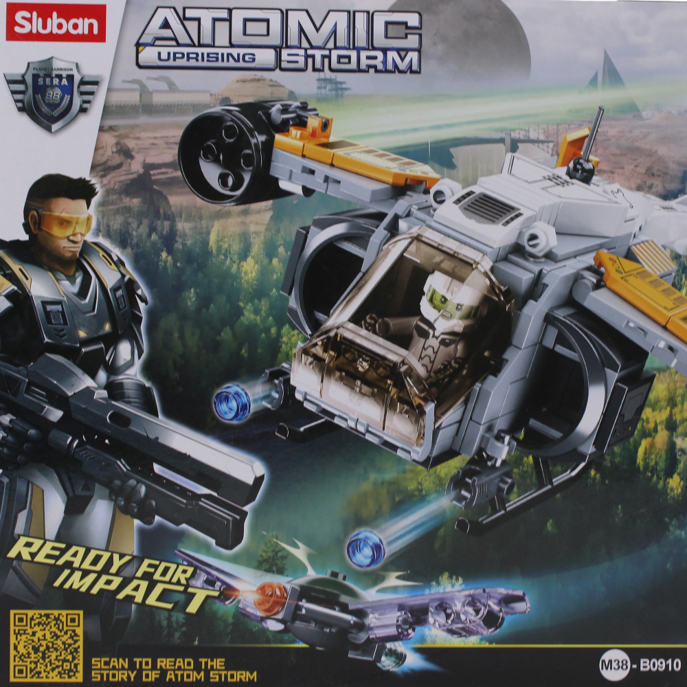 Sluban Atomic Storm Thunder Shipboard Aircraft - 211Pcs