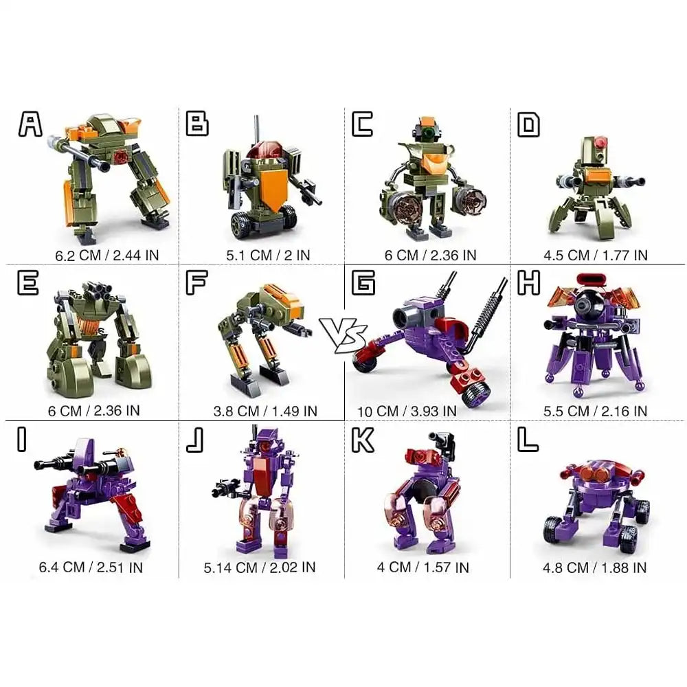 Sluban Atomic Uprising Storm 12 in 2 Building Blocks Set - 462 Pcs