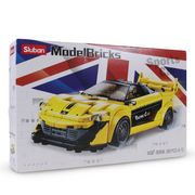 Sluban Model Bricks Yellow English Super Car - 283Pcs