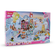 Sluban Girls Dream Happy Diary Ski Field Building Blocks Set - 1065 Pcs
