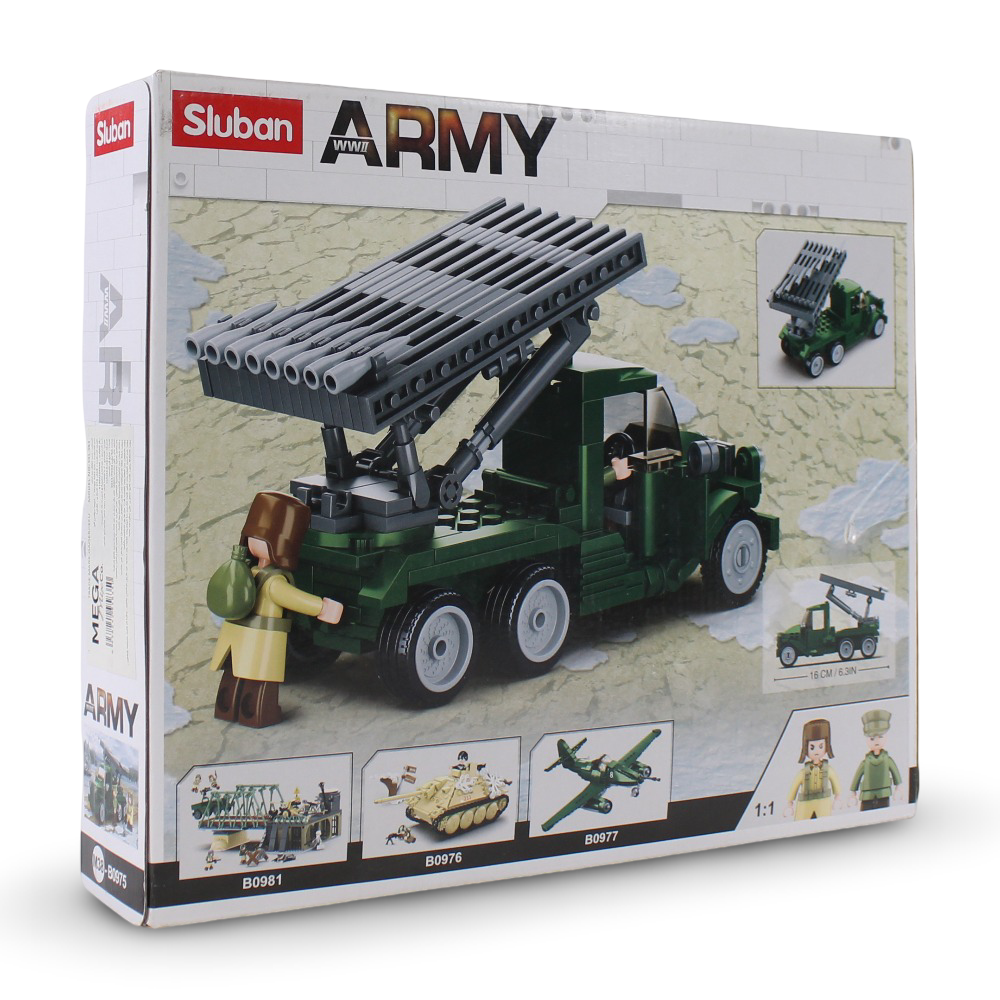 Sluban Army WWII Modern Battle of Budapest Russian Missile Guns Blocks Set - 201Pcs