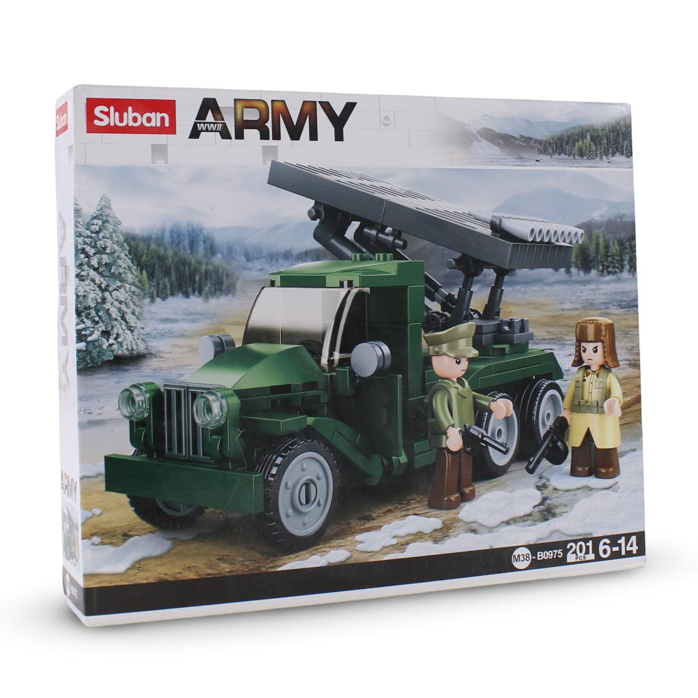 Sluban Army WWII Modern Battle of Budapest Russian Missile Guns Blocks Set - 201Pcs