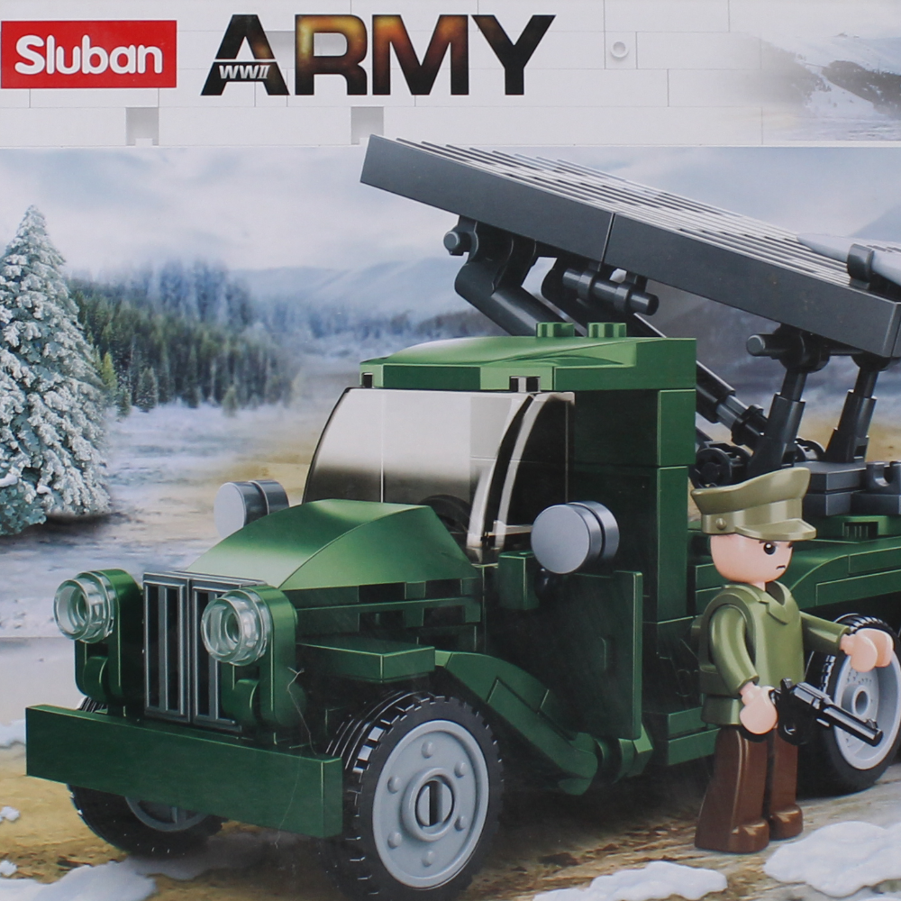 Sluban Army WWII Modern Battle of Budapest Russian Missile Guns Blocks Set - 201Pcs