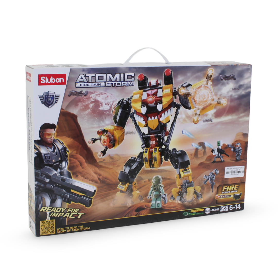 Sluban Atomic Storm Inquisitor Robot Building Block Set – 668 Pcs