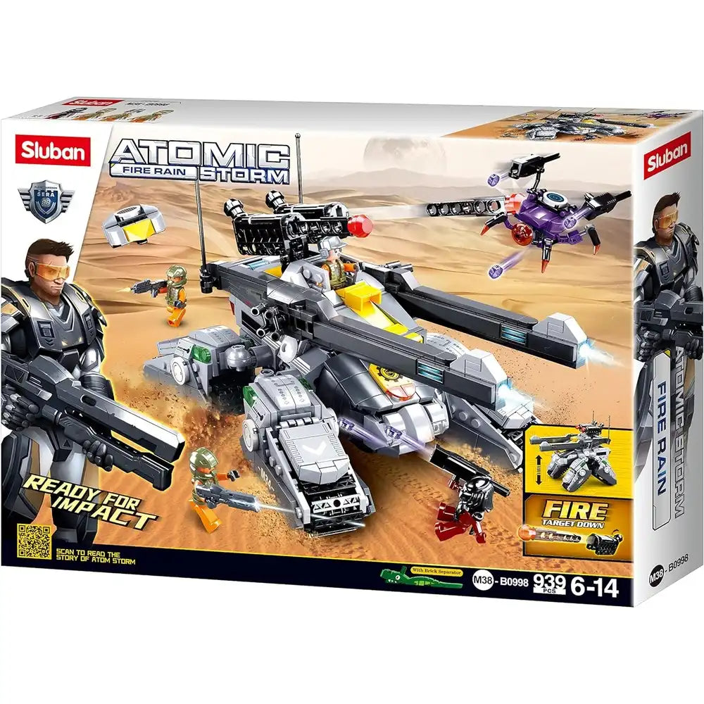 Sluban Atomic Uprising Storm Advanced Military Vehicle Kit Building Blocks Set - 939 Pcs