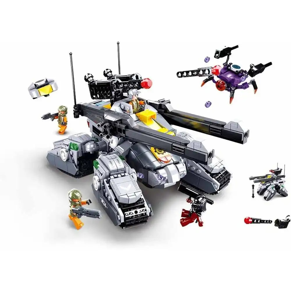 Sluban Atomic Uprising Storm Advanced Military Vehicle Kit Building Blocks Set - 939 Pcs
