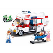 Sluban Town Ambulance Bricks Set - 328Pcs
