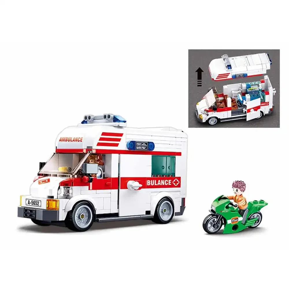 Sluban Town Ambulance Bricks Set - 328Pcs