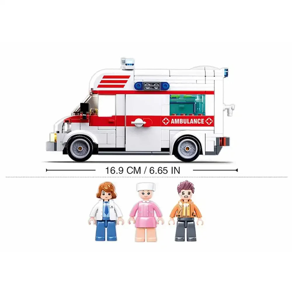 Sluban Town Ambulance Bricks Set - 328Pcs