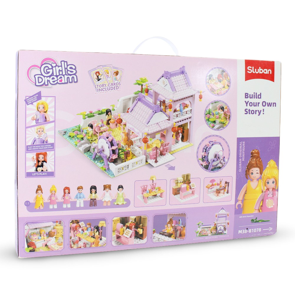 Sluban Girls Dream Asian Dream Palace Blocks Set - 981Pcs