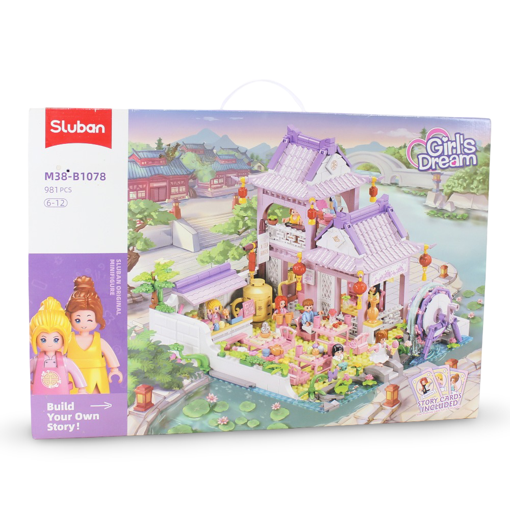 Sluban Girls Dream Asian Dream Palace Blocks Set - 981Pcs