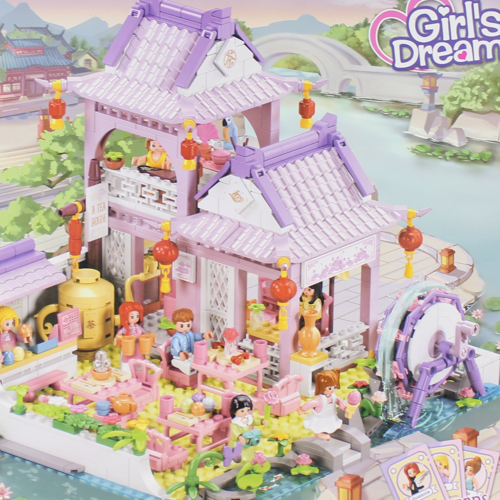 Sluban Girls Dream Asian Dream Palace Blocks Set - 981Pcs