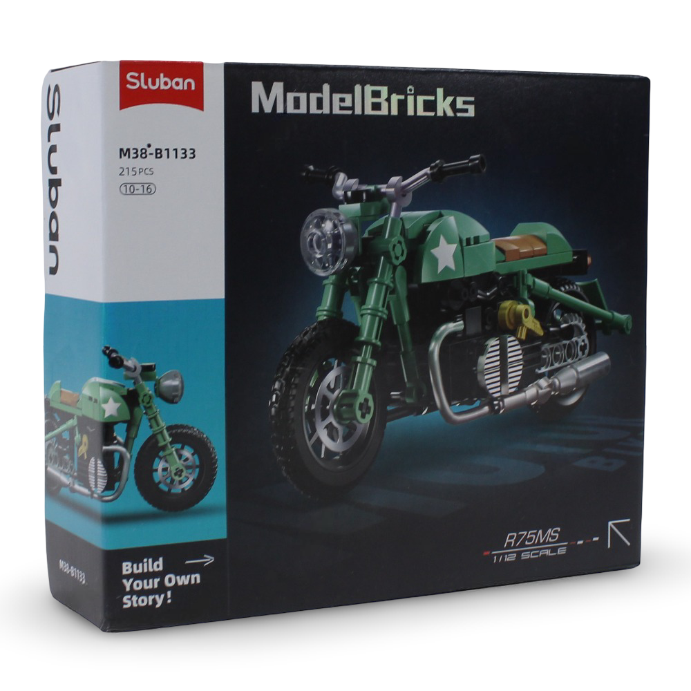 Sluban Model Bricks R75 Motorcycle - 215Pcs - Toys