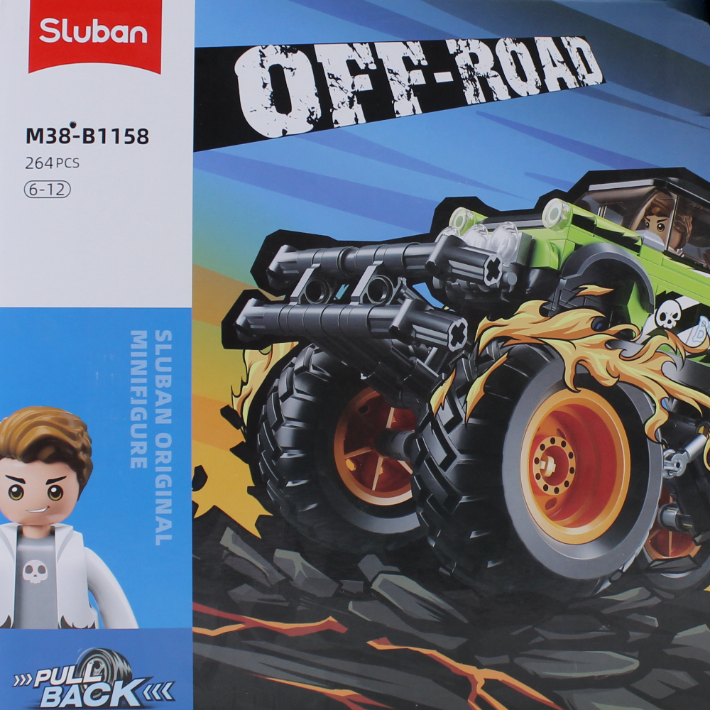 Sluban Off-Road Big Foot Green BKI - 264 Pcs
