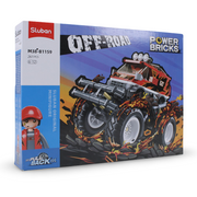 Sluban Power Bricks Off Road Bigfoot Red Vehicle - 261Pcs