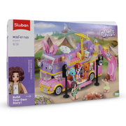 Sluban Girls Dream Happy Party Bus - 412Pcs