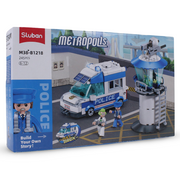Sluban Metropolis Police Escape Criminal Yuri (Pull Back) Building Blocks Set - 245 Pcs