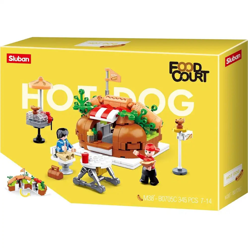 Sluban Food Court Hot Dog House Building Blocks Set - 345Pcs