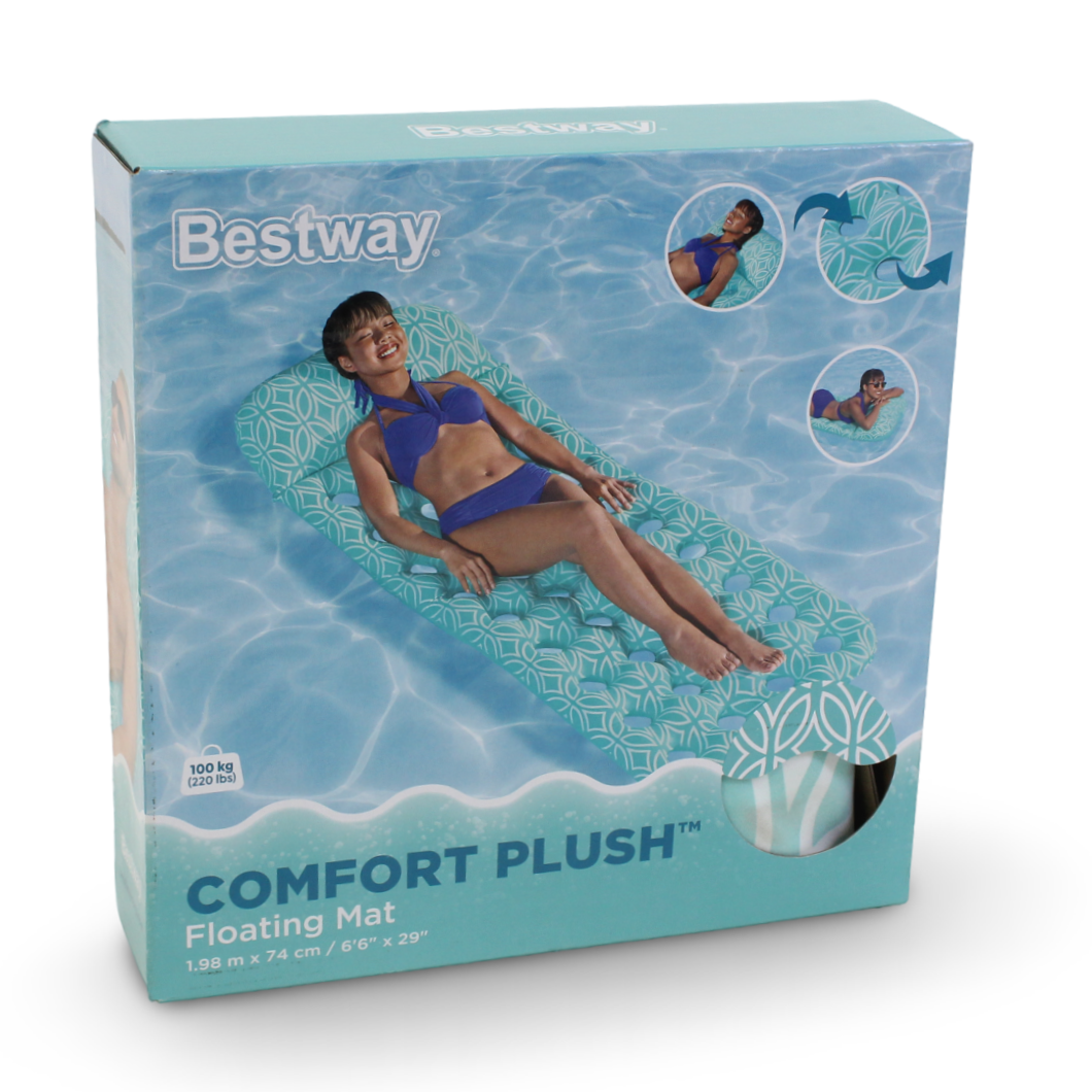 Bestway Comfort Plush Floating Mat 1.98m x 74cm