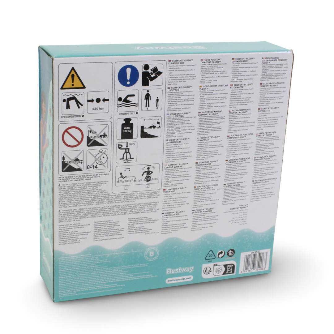 Bestway Comfort Plush Floating Mat 1.98m x 74cm
