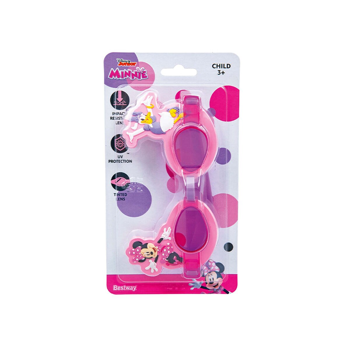 Bestway 3D Minnie Mouse Children's Swimming Goggles Child 3+