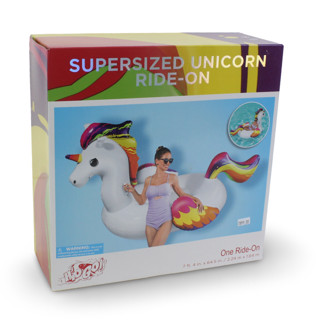 Bestway Supersized Unicorn Ride-On 224x164 Cm