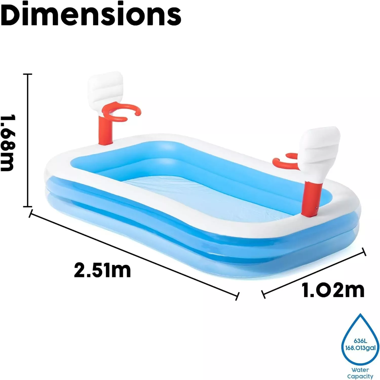 Bestway Basketball Inflatable Play Pool