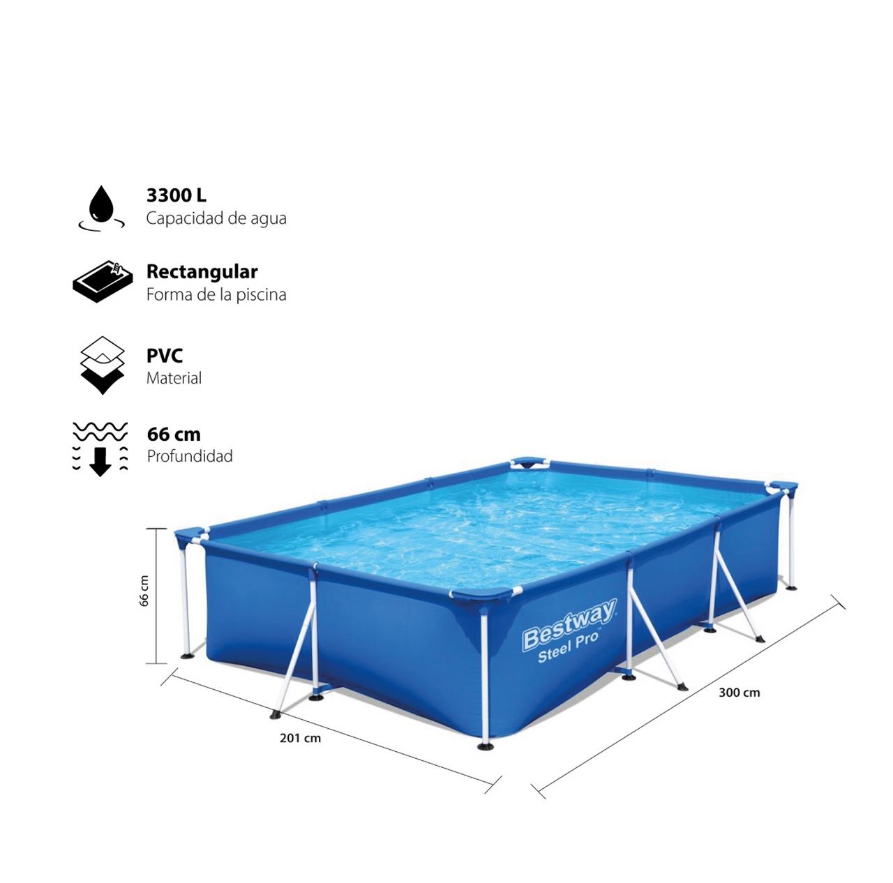 Bestway Steel Pro Rectangular Frame Pool