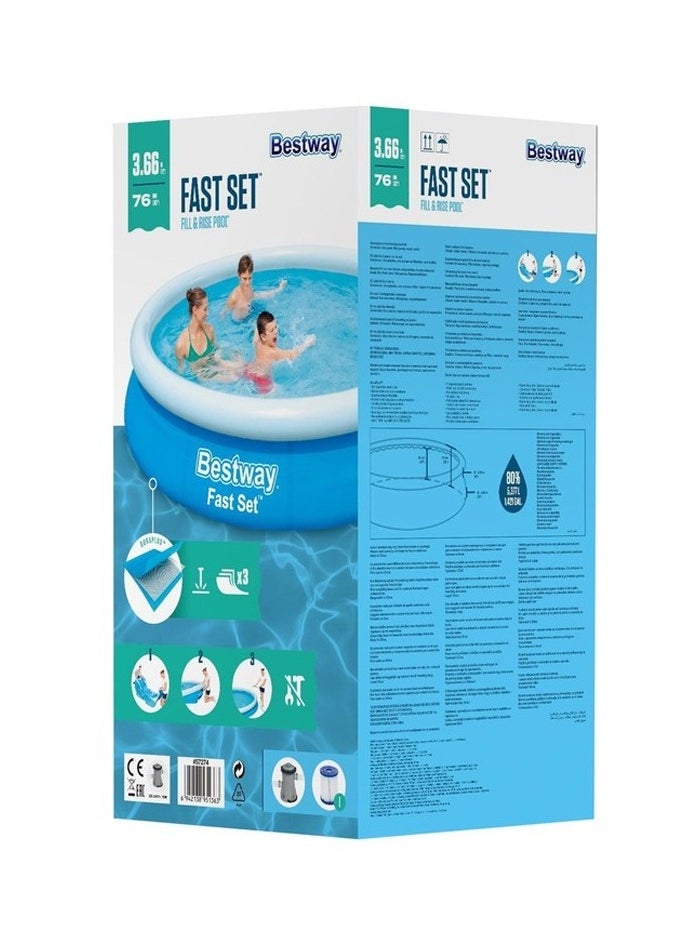 Bestway Fast Set Inflatable Pool with Filter – Quick, Clean & Family-Friendly