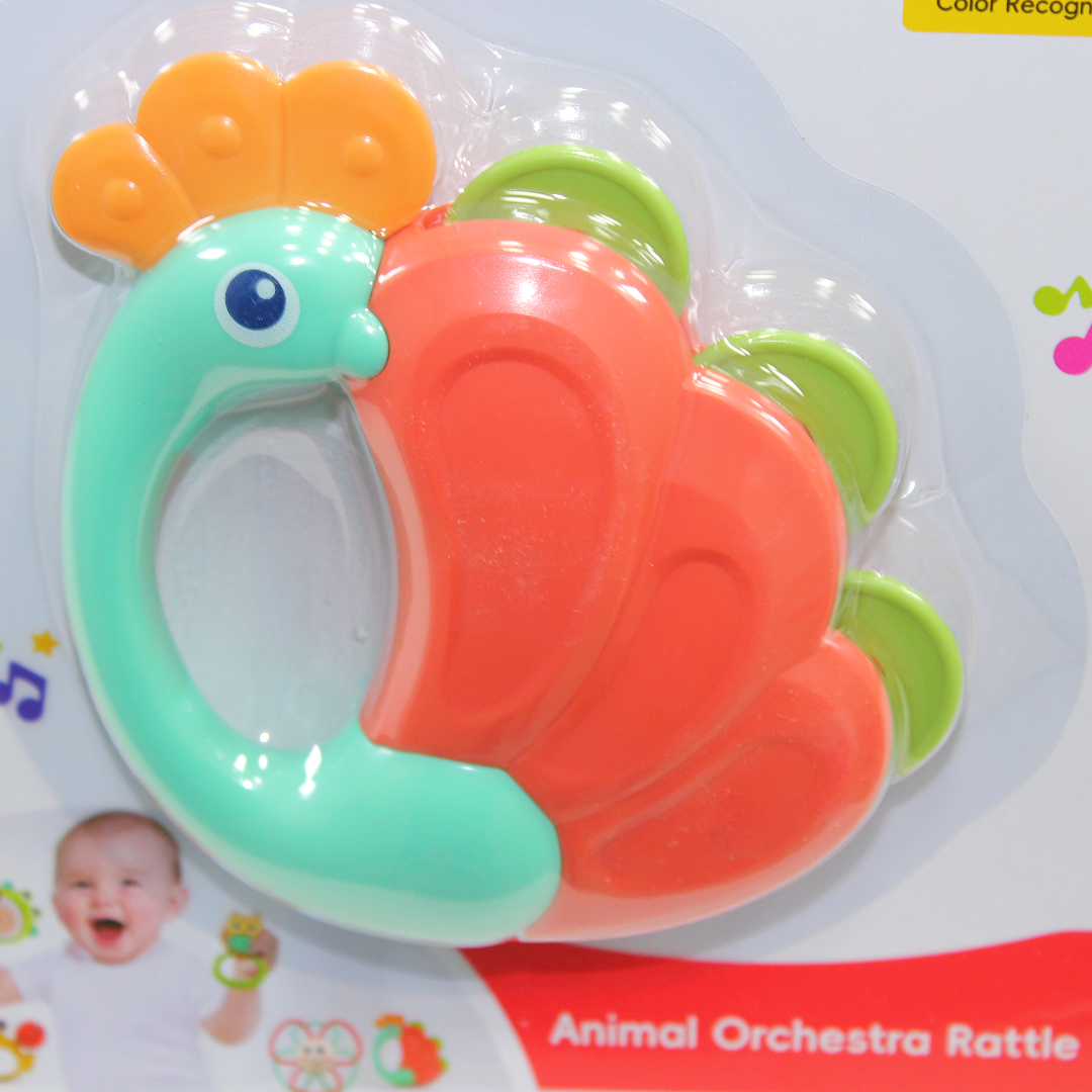 Hola Animal Orchestra Peacock Rattle