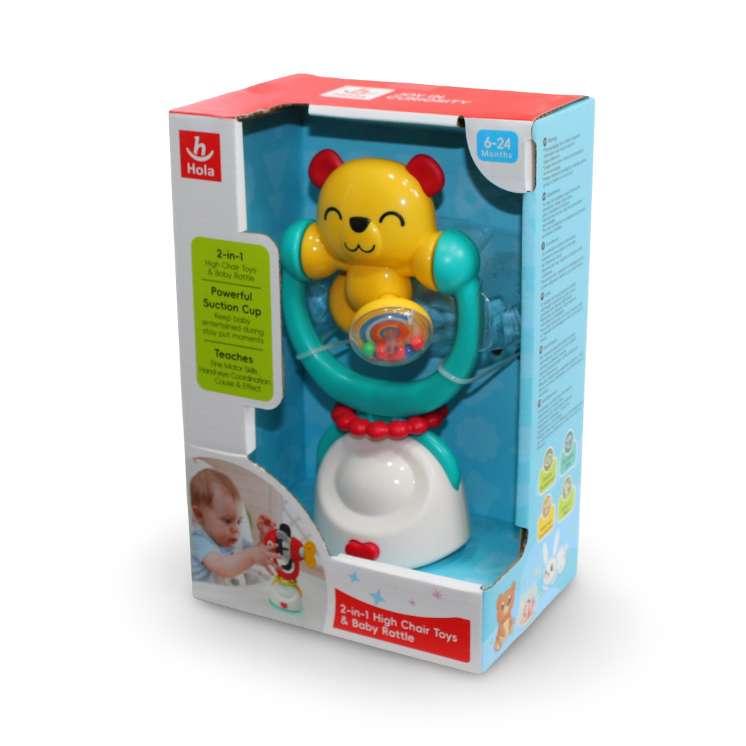Hola 2-in-1 High Chair Toy & Baby Rattle