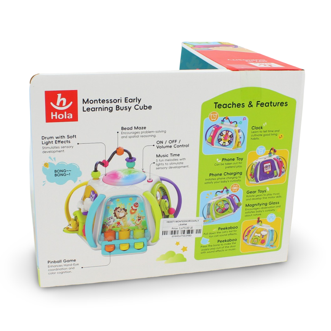 Hola Montessori Early Learning Busy Cube