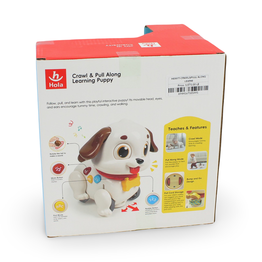 Hola Crawl & Pull Along Learning Puppy