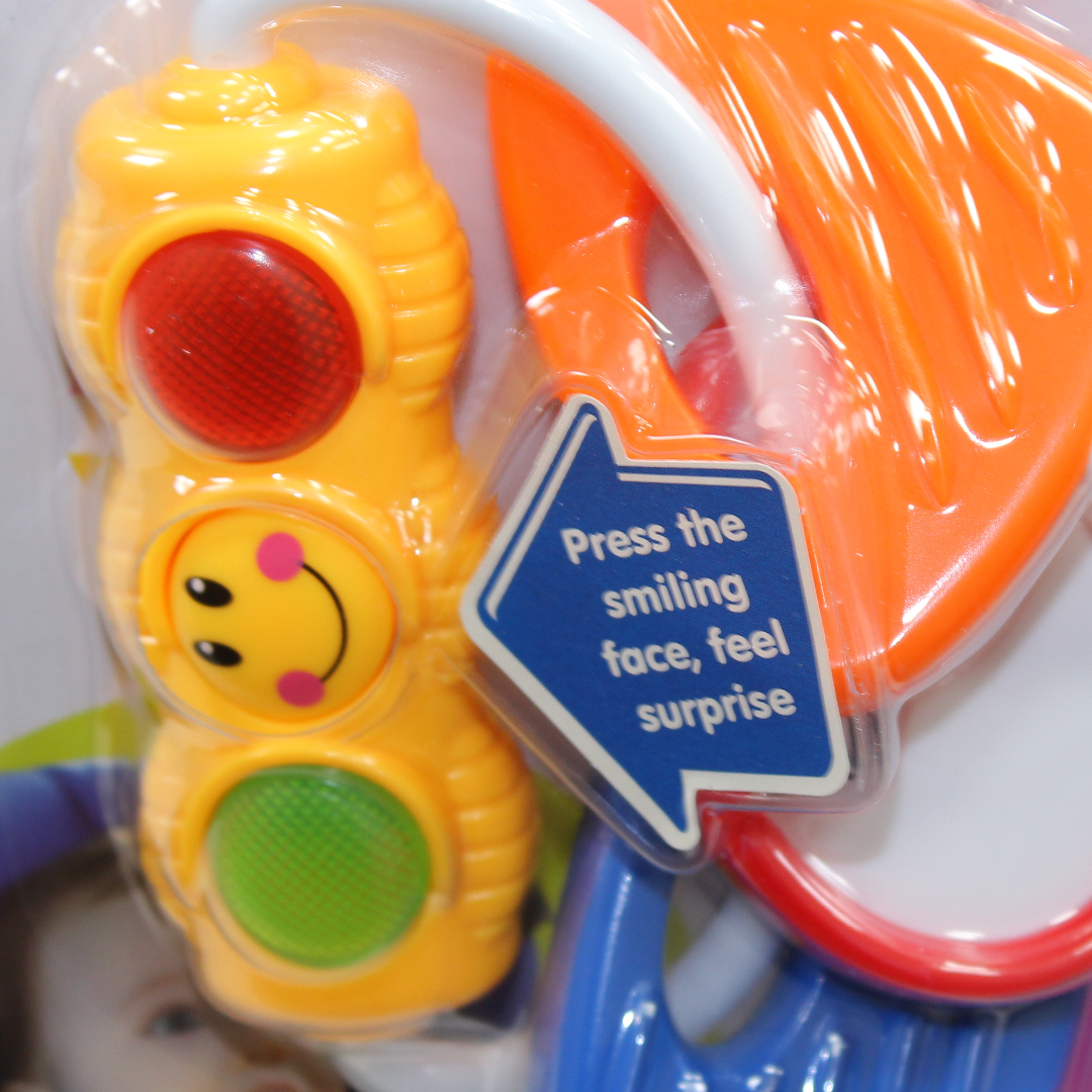 Hola 2-in-1 Light & Rattle Keys Baby Teether