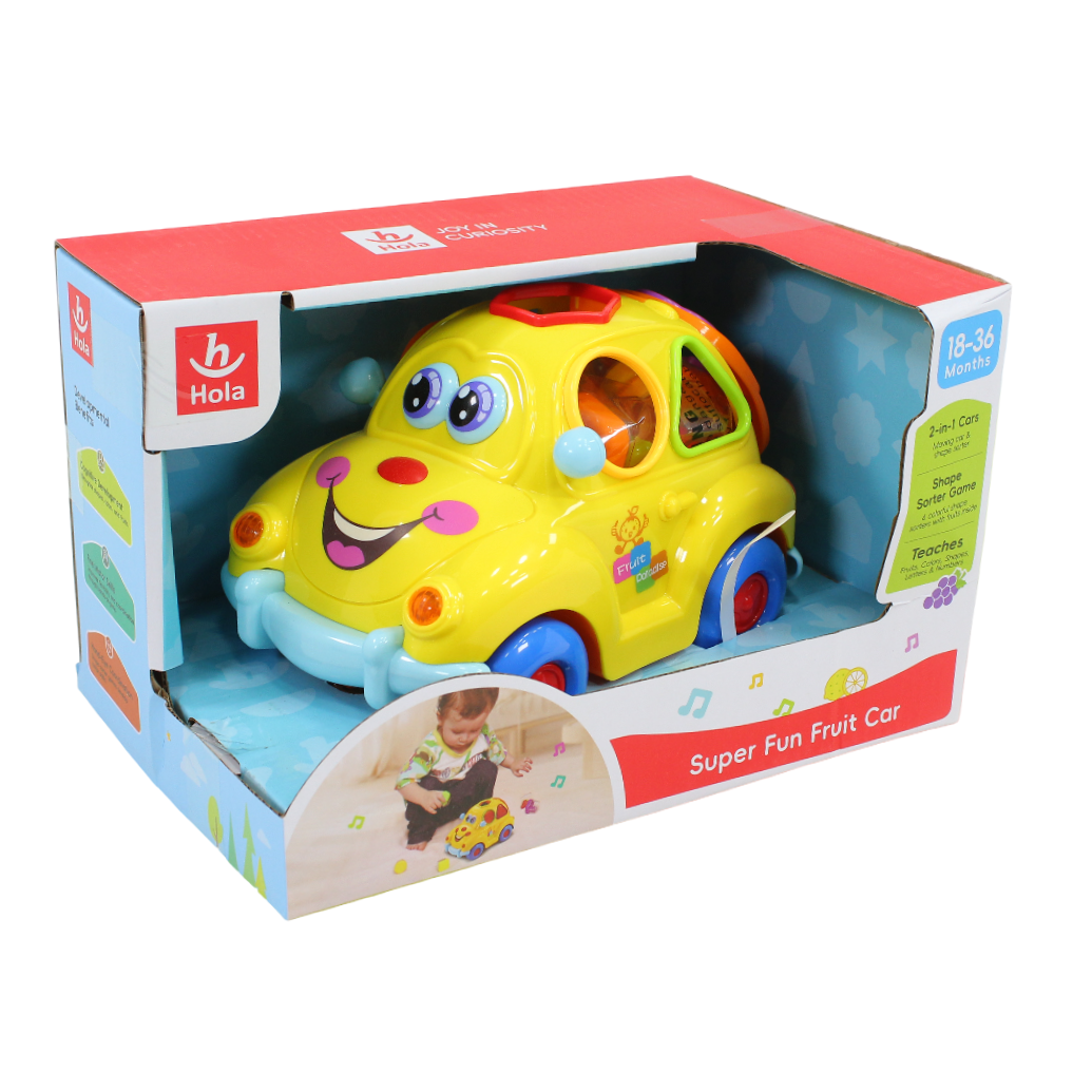 Hola Super Fun Fruit Car Toy (Light & Music)