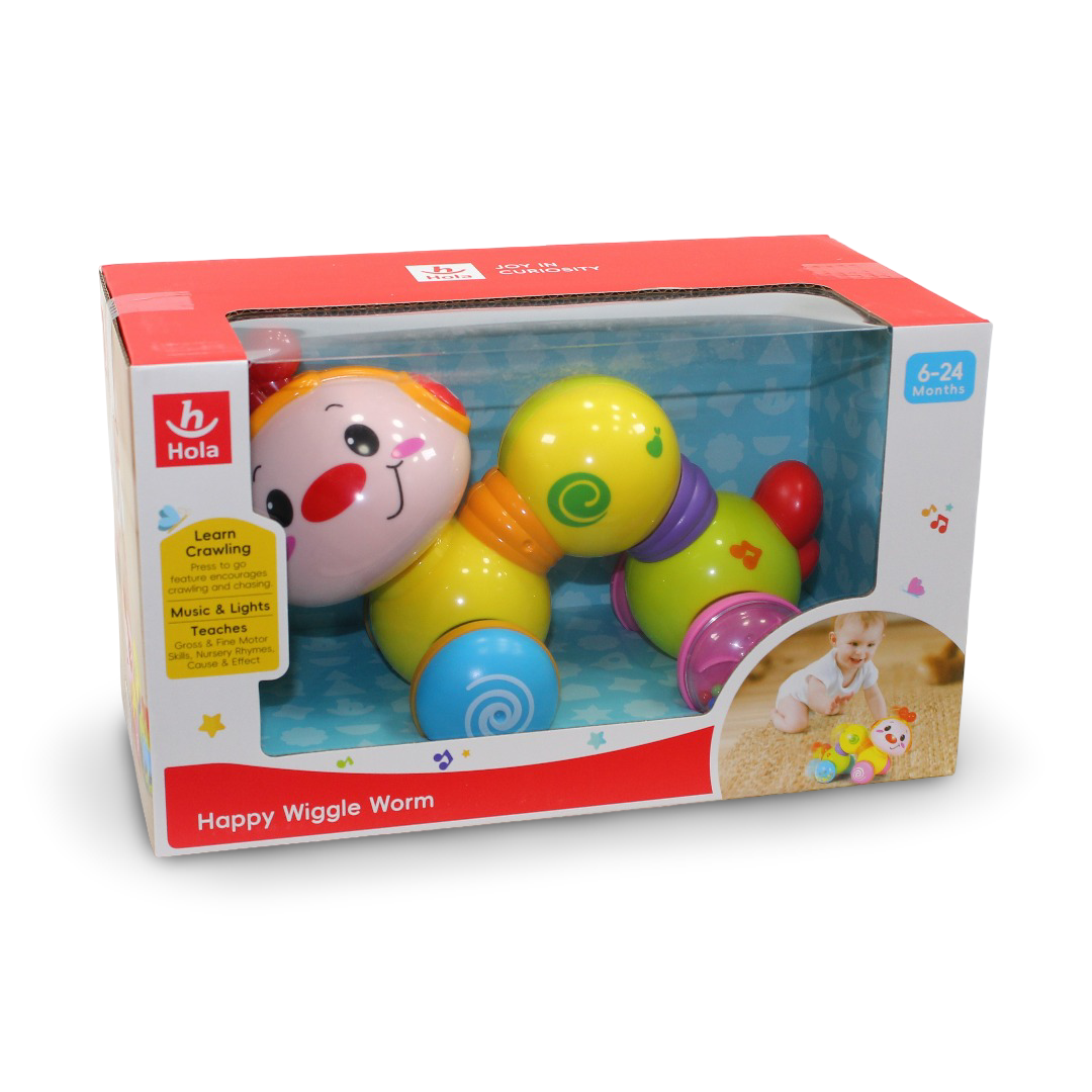 Hola Fun Musical Caterpillar Toy (Light & Music)