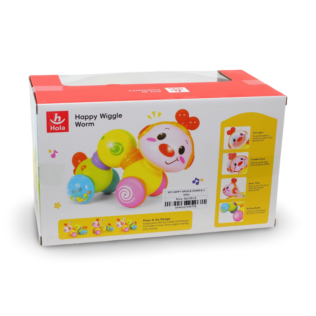 Hola Fun Musical Caterpillar Toy (Light & Music)