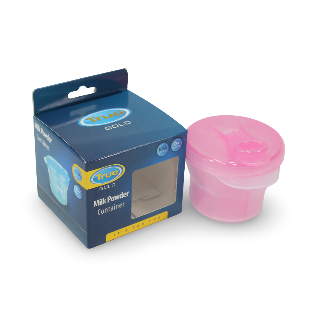 True Gold Powder Milk Storage Box – 3 Compartments – Pink