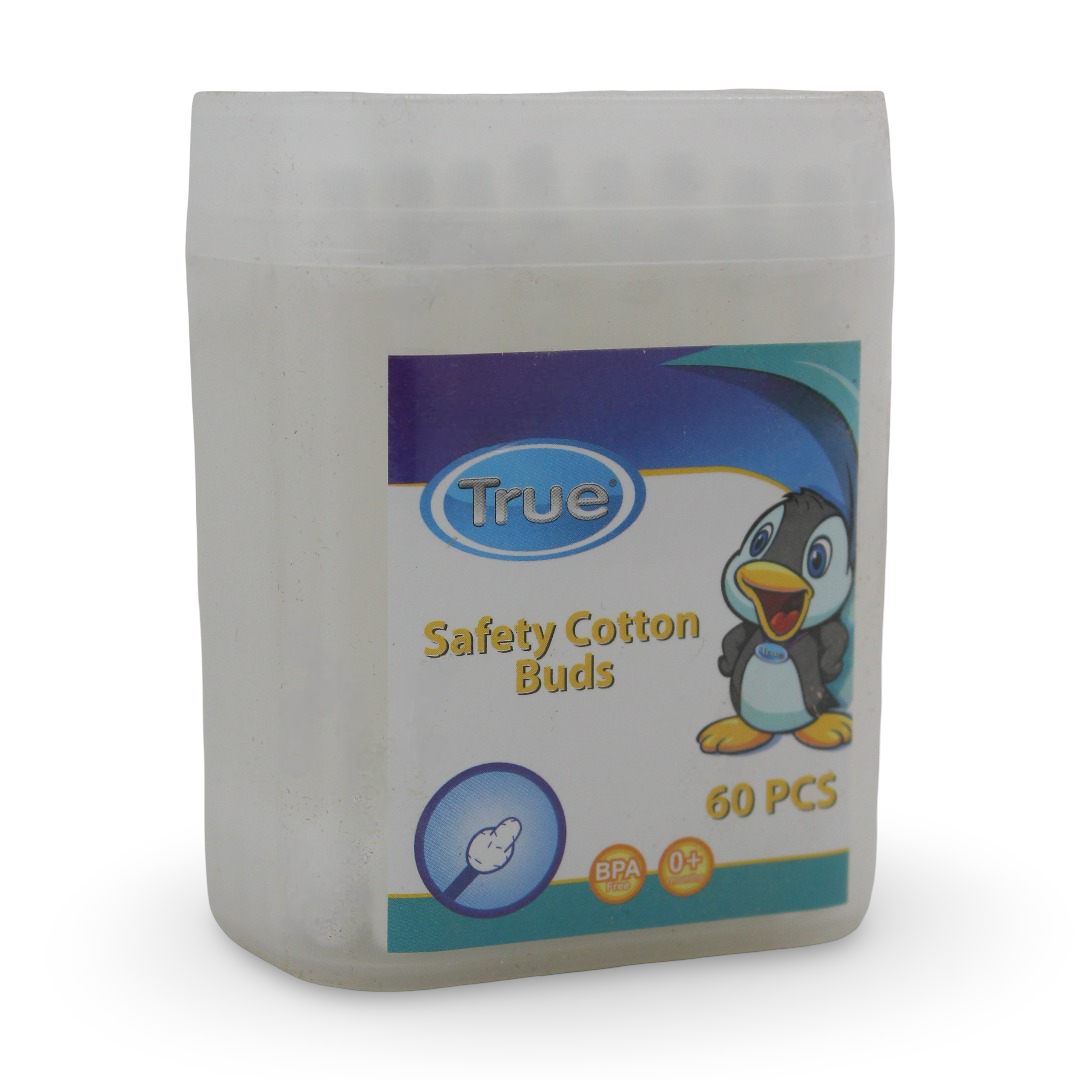 True Safety Cotton Buds – 60Pcs