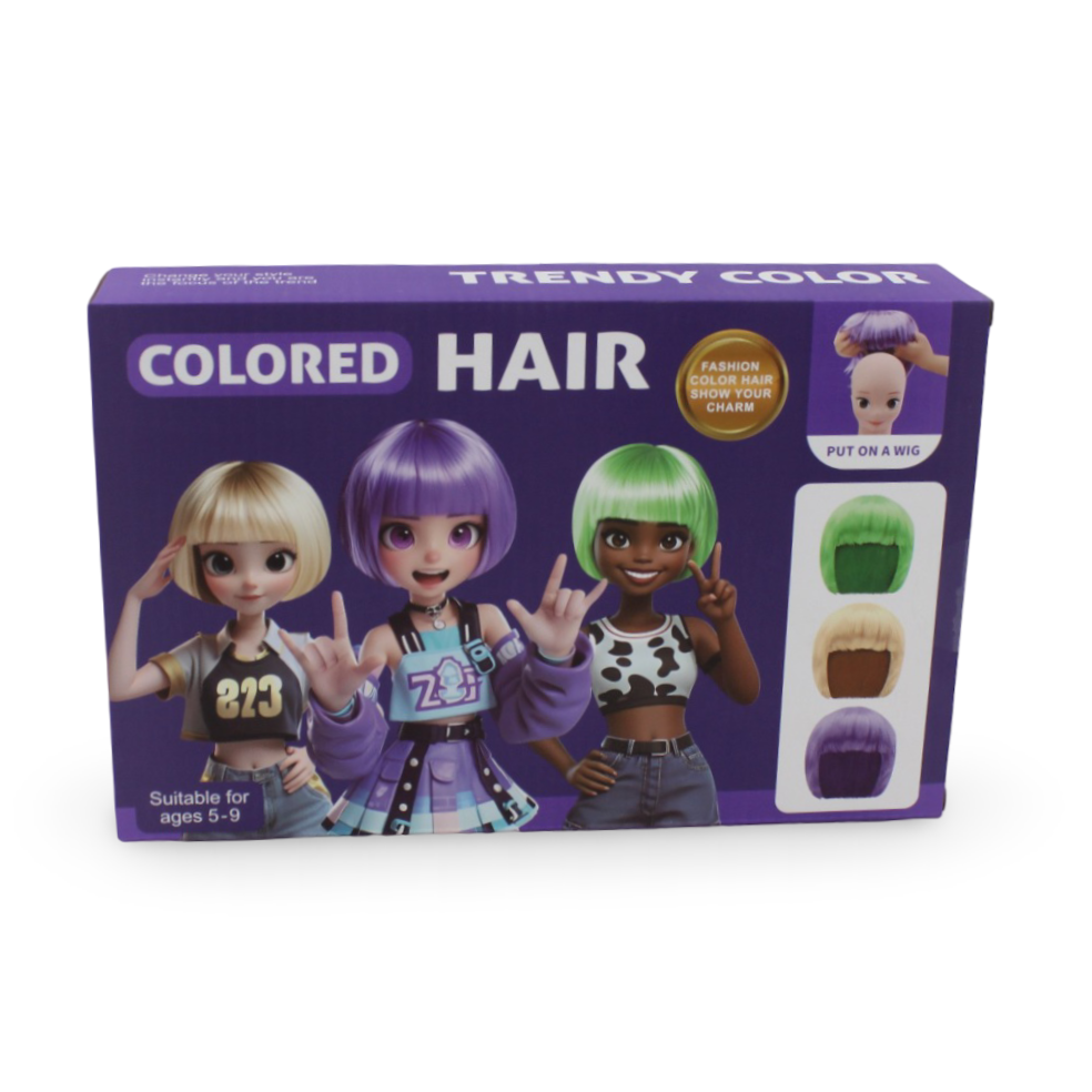Fashion Trend Wig Dress Up Set" for Dolls