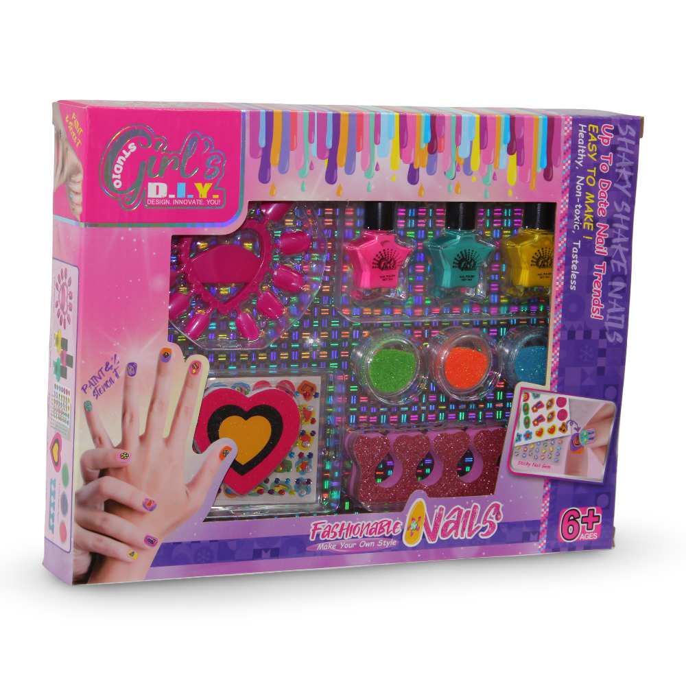Girl’s DIY Fashionable Nails Nail Art Set