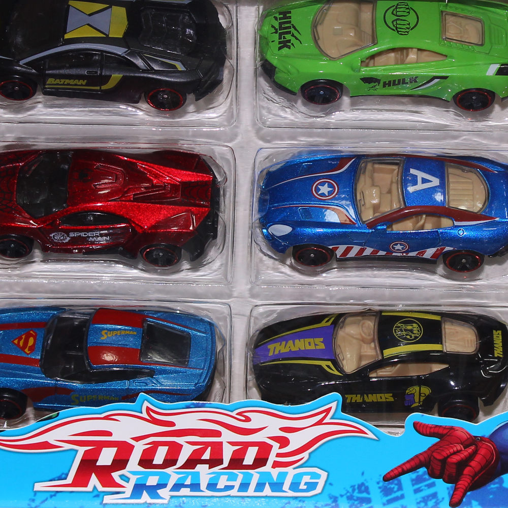 Road Racing Die Cast Famous Car Models - 9 Pcs