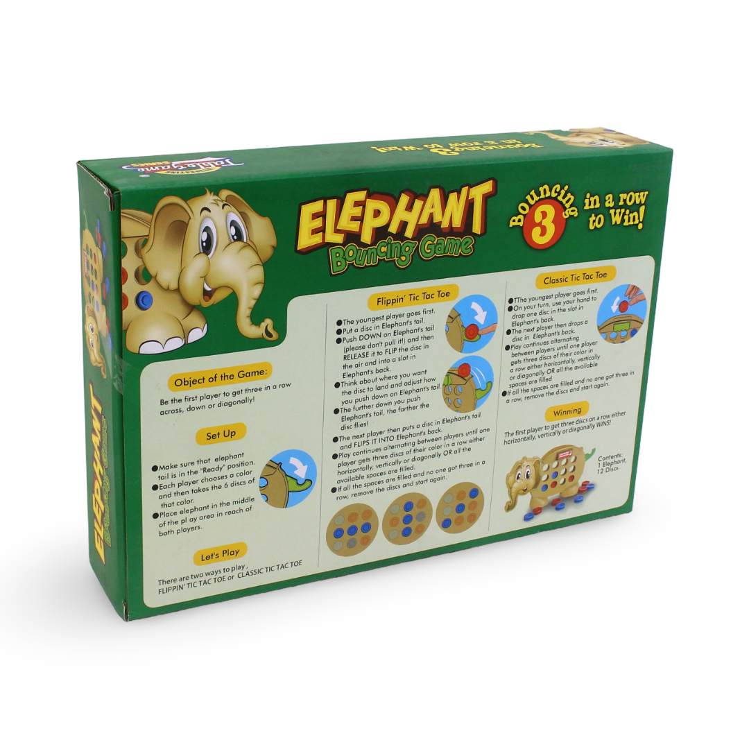 Elephant Bouncing Game – 3 in a Row to Win