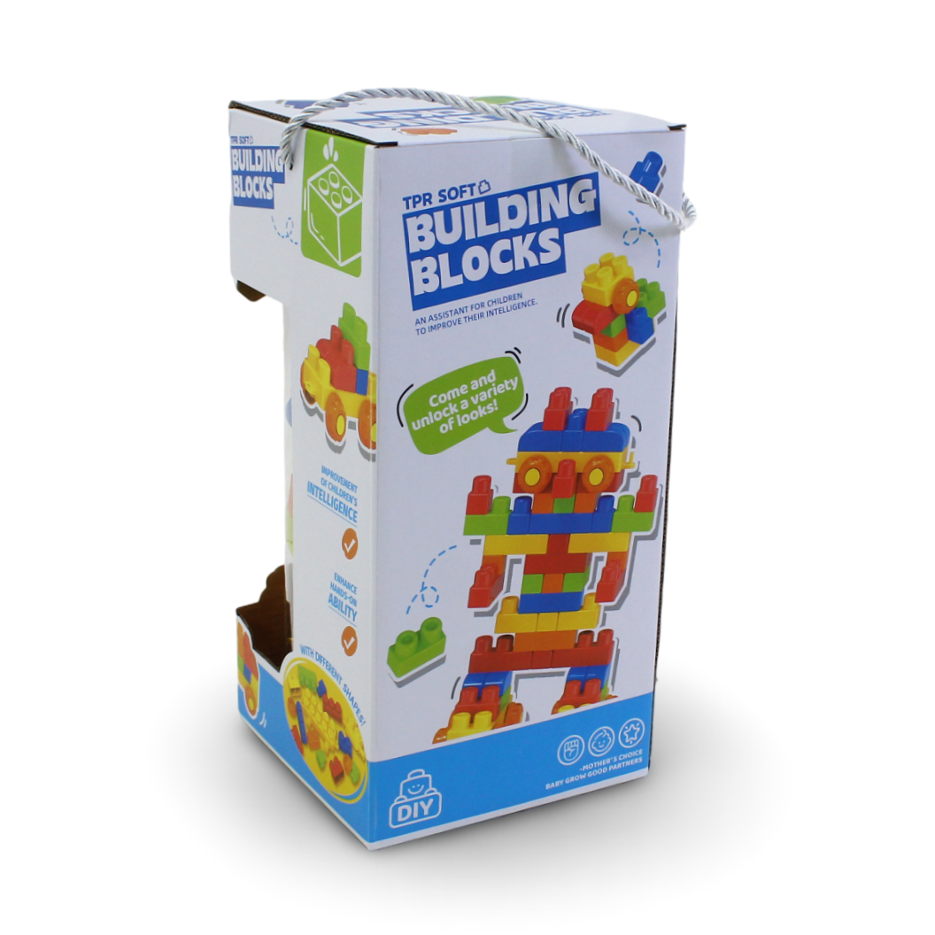 Tpr Soft Building Blocks – 80 Pcs