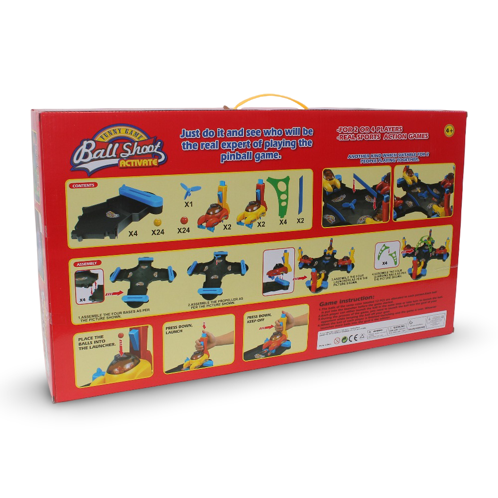 Four-Player Ball Shooter Action Game Set